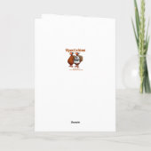 感謝祭おもしろいグリーティングカード「斑点」 シーズンカード (裏面)