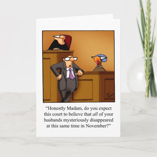 感謝祭おもしろいグリーティングカード「斑点」 シーズンカード (正面)