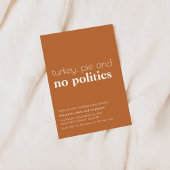 感謝祭おもしろいディナーパーティの招待状 招待状