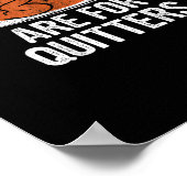 感謝祭おもしろいディナー七面鳥の残り物は ポスター (角)