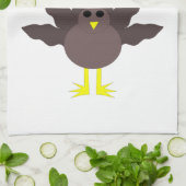 感謝祭おもしろいトルコのカスタマイズ可能なキッチントウ キッチンタオル (折り畳み)