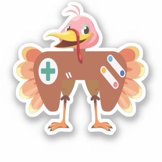 感謝祭おもしろいトルコのゲーミングコントローラーのコスム シール (正面)