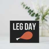 感謝祭おもしろいトルコのレッグデー シーズンポストカード (スタンド正面)