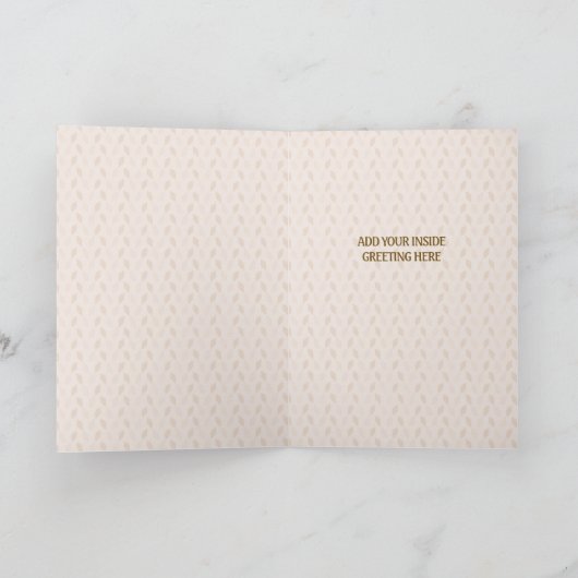 感謝祭おもしろいトルコの家名セラピーの日 シーズンカード (内部)