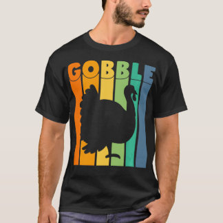 感謝祭おもしろいトルコデザイン男性へ、女性&女性 Tシャツ