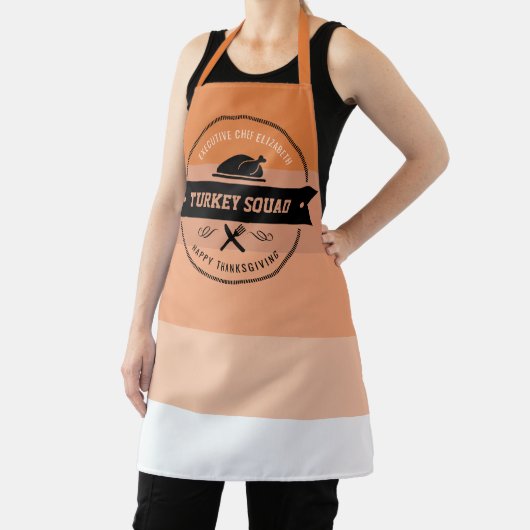 感謝祭おもしろいトルコパーソナライズされたエプロン エプロン (インサイチュ)