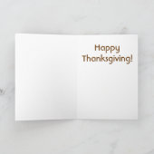 感謝祭おもしろいトルコプン シーズンカード (内部)