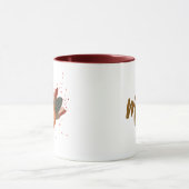 感謝祭おもしろいトルコ秋 マグカップ (中央)