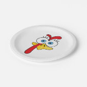 感謝祭おもしろいトルコ顔 ペーパープレート (アングル)