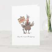 感謝祭おもしろいトルコ シーズンカード (正面)