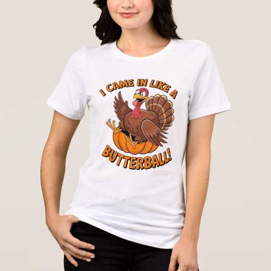 感謝祭おもしろいトルコ トライブレンドＴシャツ (正面)