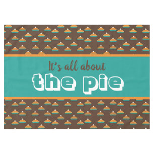 感謝祭おもしろいパンプキンパイ テーブルクロス