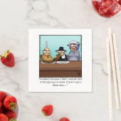 感謝祭おもしろいパーティーナプキン スタンダードカクテルナプキン (インサイチュ)