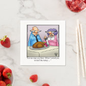 感謝祭おもしろいパーティーナプキン スタンダードカクテルナプキン (インサイチュ)