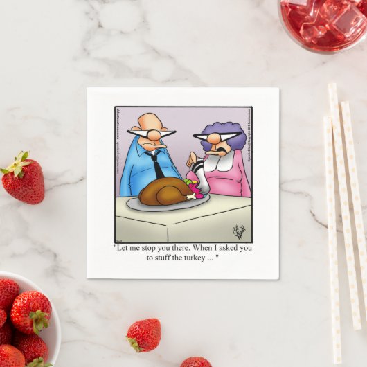 感謝祭おもしろいパーティーナプキン スタンダードカクテルナプキン (インサイチュ)