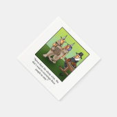 感謝祭おもしろいパーティーナプキン スタンダードカクテルナプキン (角)