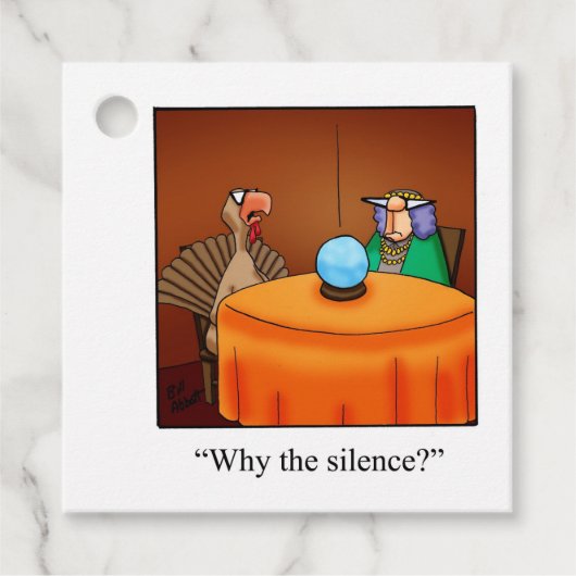 感謝祭おもしろいホリデーギフトラベル フェイバータグ (正面)