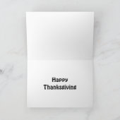 感謝祭おもしろいユーモアあなたの恵み車を数える カード (内部)