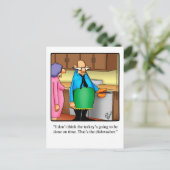 感謝祭おもしろいユーモアのはがき ポストカード (スタンド正面)