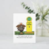 感謝祭おもしろいユーモアのはがき ポストカード (スタンド正面)