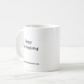 感謝祭おもしろいユーモアのコーヒーマグ コーヒーマグカップ (正面左)