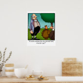 感謝祭おもしろいユーモアのポスター ポスター (キッチン)