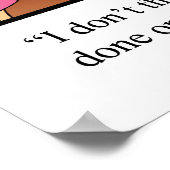 感謝祭おもしろいユーモアのポスター ポスター (角)