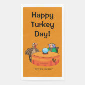 感謝祭おもしろいユーモアゲストタオル (正面)