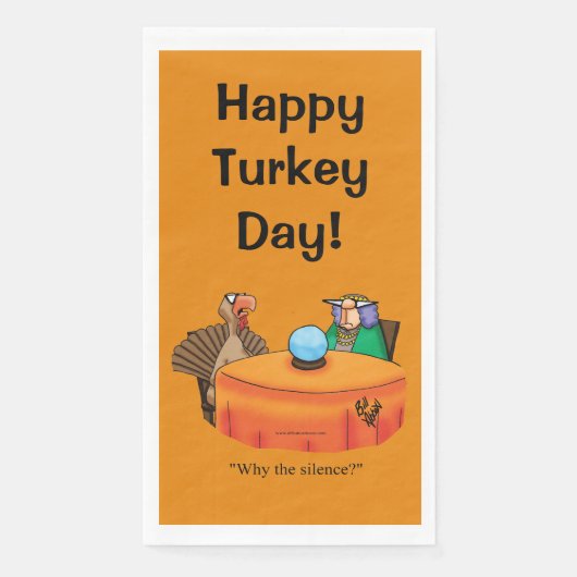 感謝祭おもしろいユーモアゲストタオル (正面)