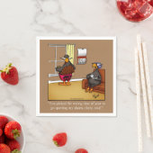 感謝祭おもしろいユーモアパーティーナプキン スタンダードカクテルナプキン (インサイチュ)