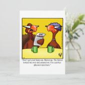 感謝祭おもしろいユーモアホリデーカード シーズンカード (スタンド正面)