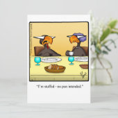 感謝祭おもしろいユーモアホリデーカード シーズンカード (スタンド正面)