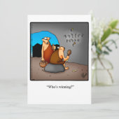 感謝祭おもしろいユーモアホリデーカード シーズンカード (スタンド正面)