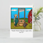 感謝祭おもしろいユーモアホリデーカード シーズンカード (スタンド正面)