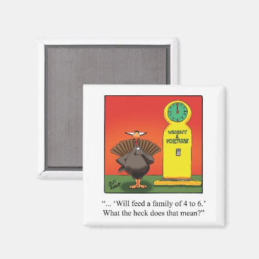 感謝祭おもしろいユーモア磁石 マグネット (正面/裏面)