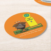 感謝祭おもしろいユーモア紙コースター ラウンドペーパーコースター (アングル)