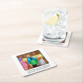 感謝祭おもしろいユーモア紙パーティーコースター スクエアペーパーコースター (インサイチュ)