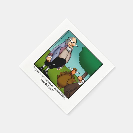 感謝祭おもしろいユーモア・カクテル・パーティー・ナプキン スタンダードカクテルナプキン (角)