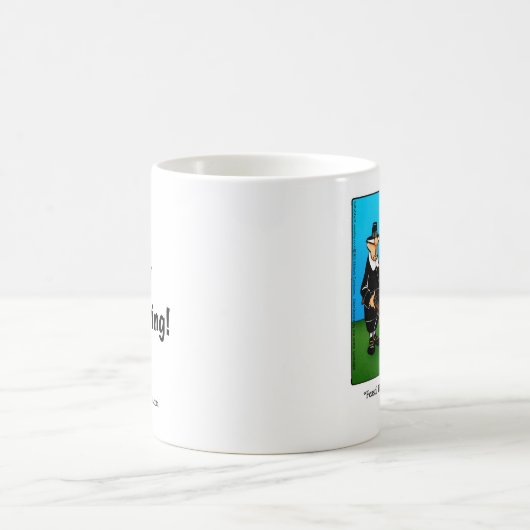 感謝祭おもしろいユーモア"饗宴"マグカップ コーヒーマグカップ (中央)