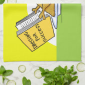 感謝祭おもしろいローストターキー漫画キッチン キッチンタオル (折り畳み)