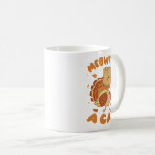 感謝祭おもしろい七面鳥キャットニャー私は猫だ コーヒーマグカップ (正面右)