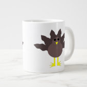 感謝祭おもしろい七面鳥マグ ジャンボコーヒーマグカップ (正面右)