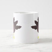 感謝祭おもしろい七面鳥マグ ジャンボコーヒーマグカップ (正面)