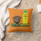 感謝祭おもしろい七面鳥ユーモア枕 クッション (ブランケット)