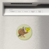 感謝祭おもしろい七面鳥 マグネット (インサイチュ (食洗機))