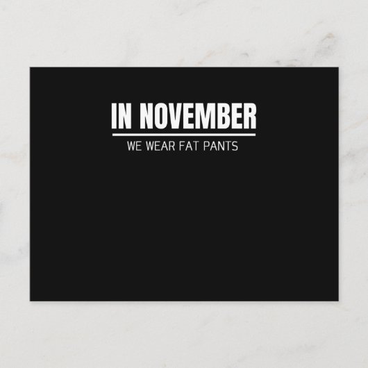 感謝祭おもしろい家族マッチング感謝祭 ポストカード (正面)