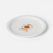 感謝祭おもしろい巡礼者トルコ ペーパープレート (アングル)