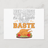 感謝祭おもしろい引用文ターキーデイプンキッチン ポストカード (正面)