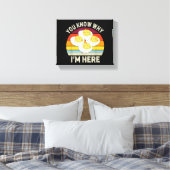 感謝祭おもしろい悪魔の卵あなたが知っている理由H キャンバスプリント (インサイチュ (寝室))