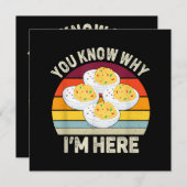 感謝祭おもしろい悪魔の卵あなたが知っている理由H 招待状 (正面/裏面)